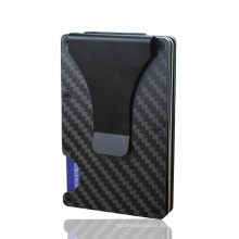 RFID Carbon Fiber Wallet Metal Credit Card Wallet for Man